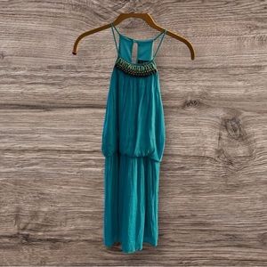 SOLD. As U Wish turquoise dress